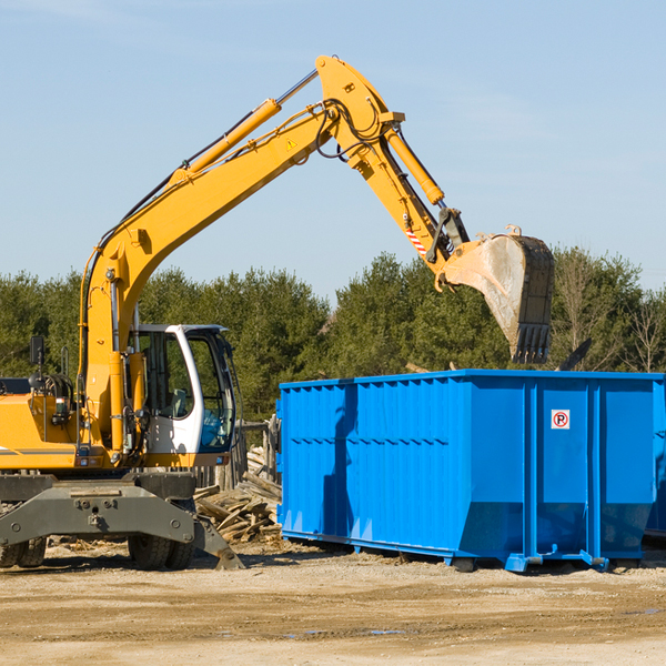 what size residential dumpster rentals are available in East Stone Gap